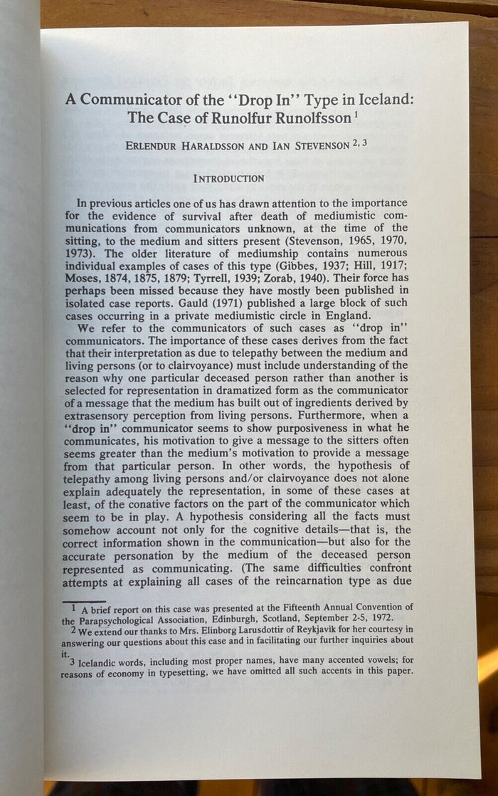 1975 JOURNAL OF AMERICAN SOCIETY FOR PSYCHICAL RESEARCH ASPR - ESP, OUT OF BODY