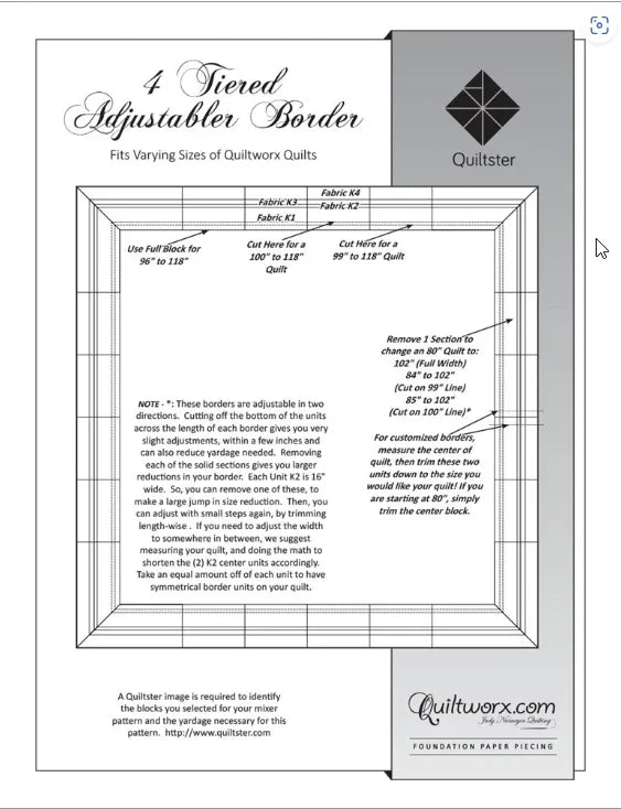 4 Tiered Adjustable Border