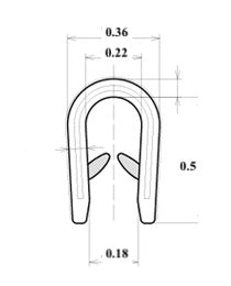 AM Auto Window Gasket Edge Trim 10 feet (Small)