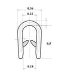 AM Auto Window Gasket Edge Trim 10 feet (Small)
