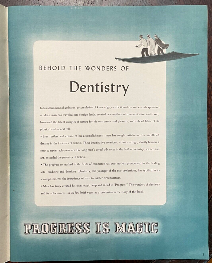 ARABIAN NIGHTS IN DENTISTRY - Nevin, 1st 1941 - COSMETIC TEETH DENTAL CATALOG