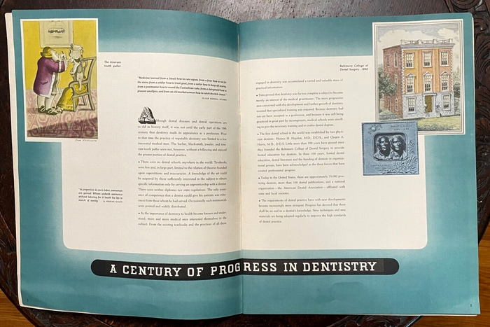 ARABIAN NIGHTS IN DENTISTRY - Nevin, 1st 1941 - COSMETIC TEETH DENTAL CATALOG