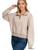 Around Town Half Zip Sweatshirt (multiple colors) - 260 Broadway Boutique