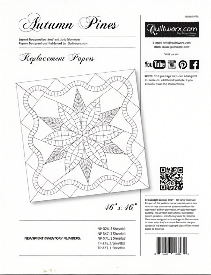 Autumn Pines Refill Papers