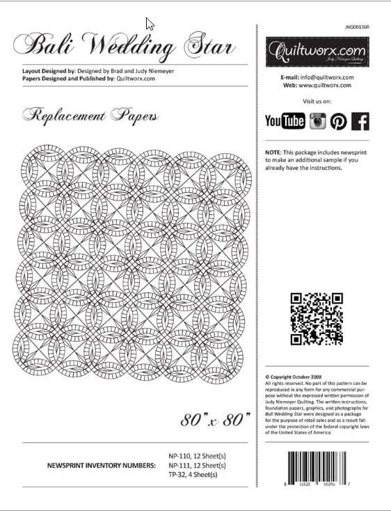 Bali Wedding Star Refill (80"x80")
