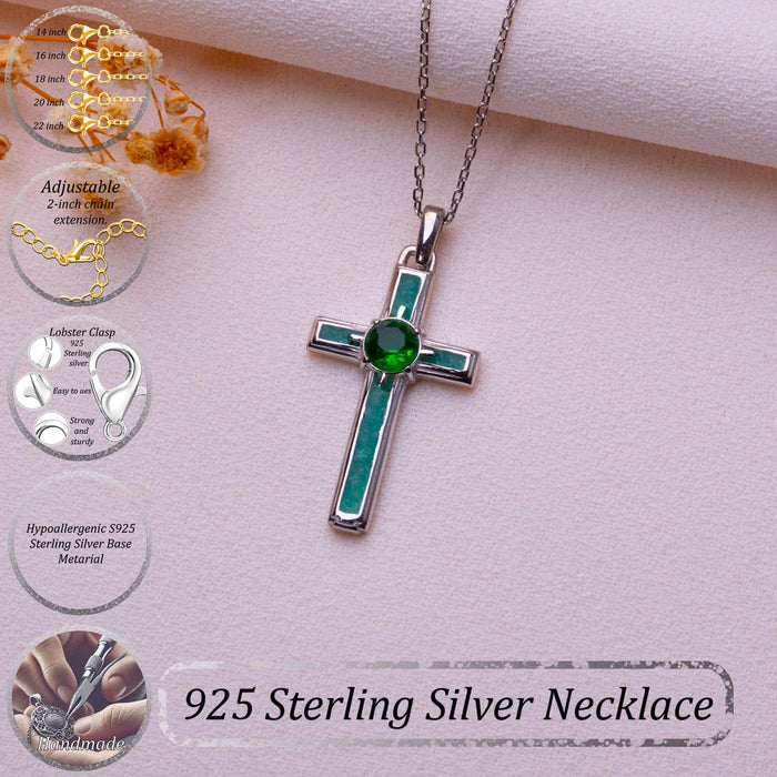 Product image with component, length, material, and craftsmanship text overlays