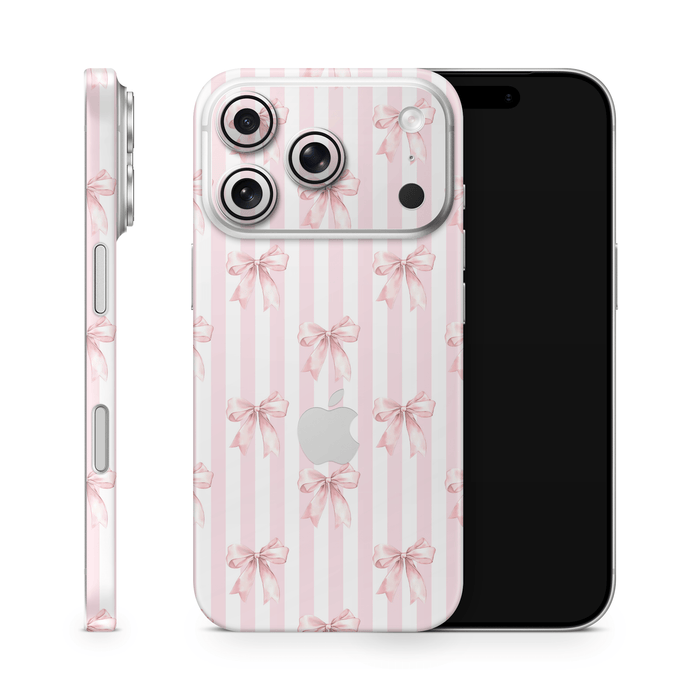Blush Bows Apple iPhone Decal Skins