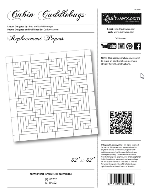 Cabin Cuddlebugs Replacement Papers