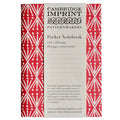 Cambridge Imprint - Pocket Notebook / Selvedge Madder