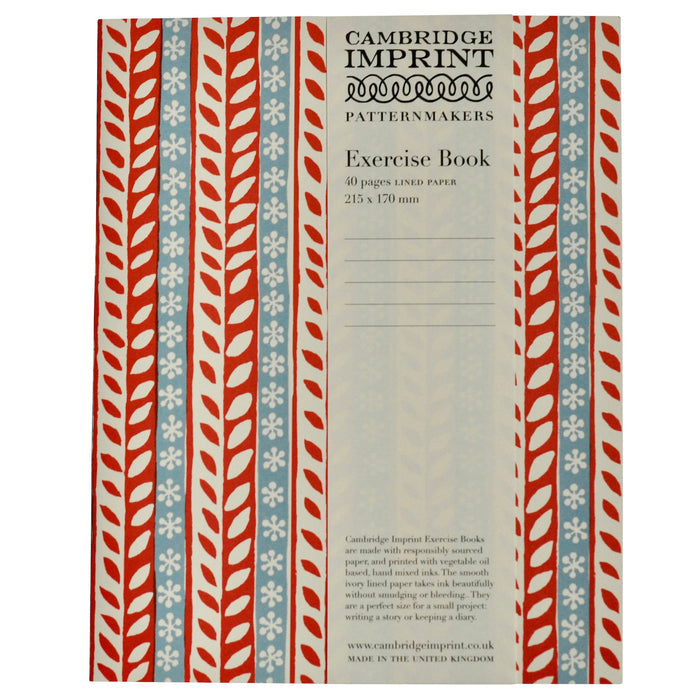 Cambridge Imprint Exercise Book / Merry Christmas Red and Blue