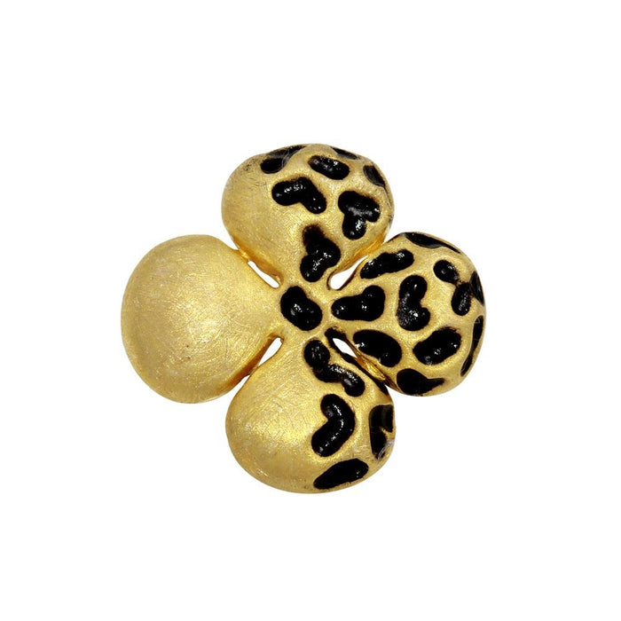 Closeout-Silver 925 Gold Plated Flower Pendant - P 640337 | Silver Palace Inc.