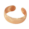Closeout-Silver 925 Rose Gold Plated Cuff Italian Bracelet - ITB00158GP | Silver Palace Inc.