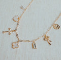 Cross Multi Charm Necklace - 260 Broadway Boutique