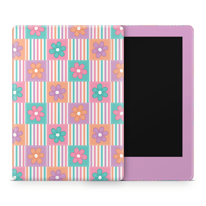 Daisy Patchwork Amazon Kindle Decal Skins