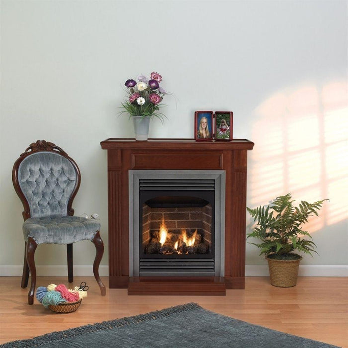 Decorative Hammered Pewter Steel Frame For Vail 26 Premium Gas Fire Places