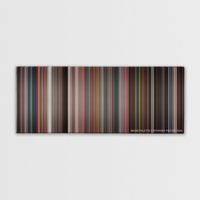 Fantastic Four color palette canvas print: thousands of thin vertical stripes of color