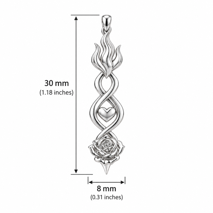 Flame of Eternal Love Necklace