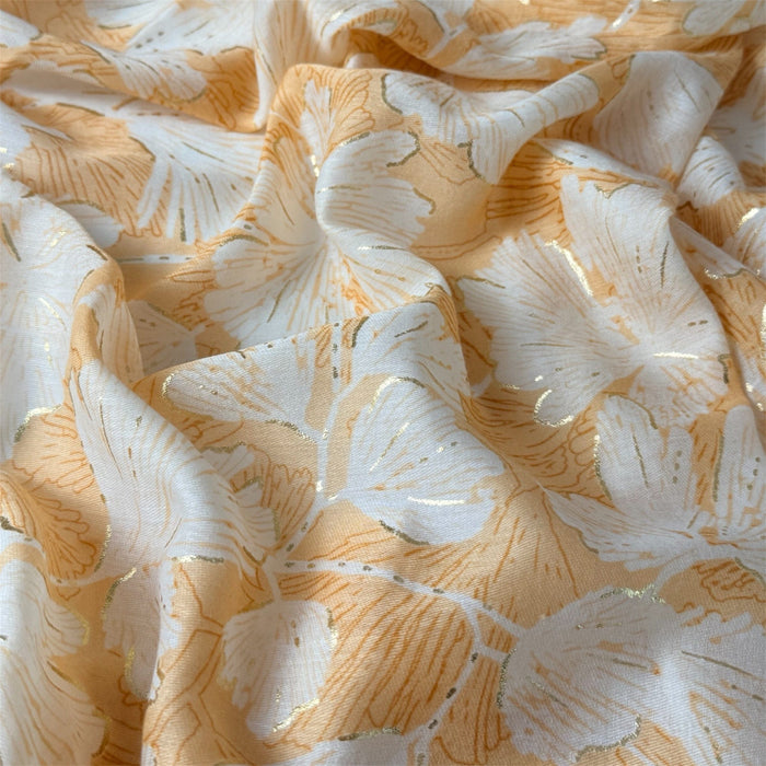 Scarves Australia Fashion Scarves Scarf - Warm Apricot Gold Foil