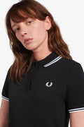 Fred Perry Womens Black / White Polo