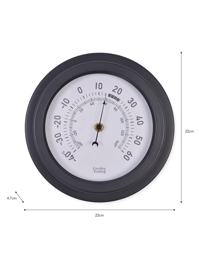 Garden Trading - Tenby Thermometer / Steel Carbon