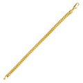 Silver 925 Gold Plated Franco Bracelet 5.75mm - CH441 GP BR | Silver Palace Inc.