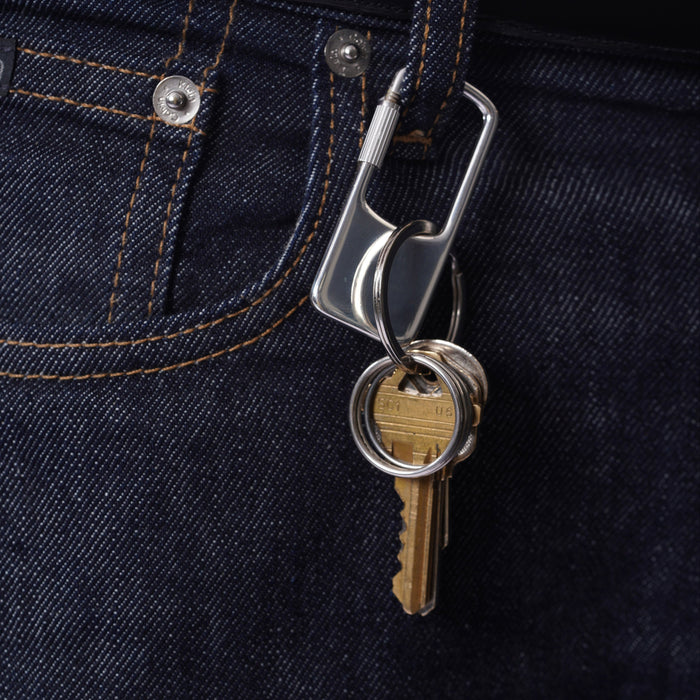 Silver 925 High Polished Screw Keychain - KEYCHAIN25 | Silver Palace Inc.