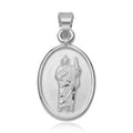 Silver 925 High Polished St. Jude Medallion Charm Pendant - JCA017-5 | Silver Palace Inc.