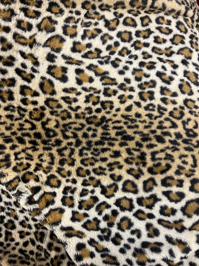 Cheetah Print Faux Fur - Natural