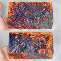 Large stabilized box elder burl wood block