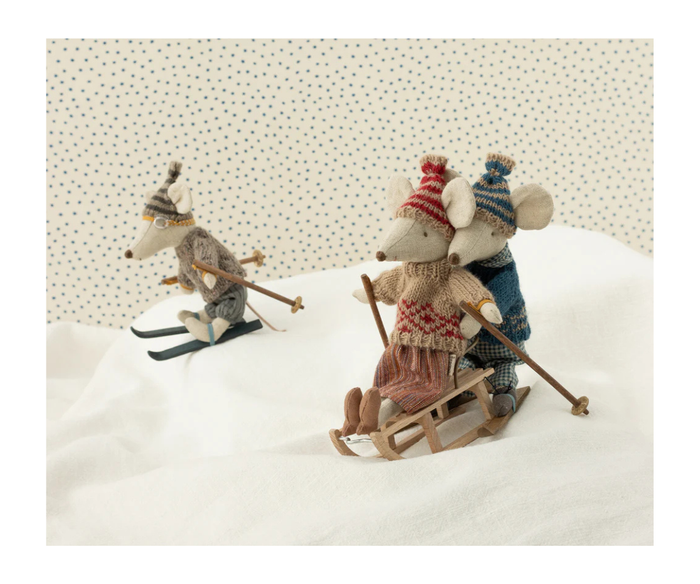 Maileg - Mouse Sled