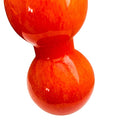 Modern Cased Bubble Orange Glass Vase