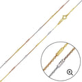 Silver 925 Multi Plated DC Bar 030 Chain Link 1.4mm - CH271 MUL | Silver Palace Inc.