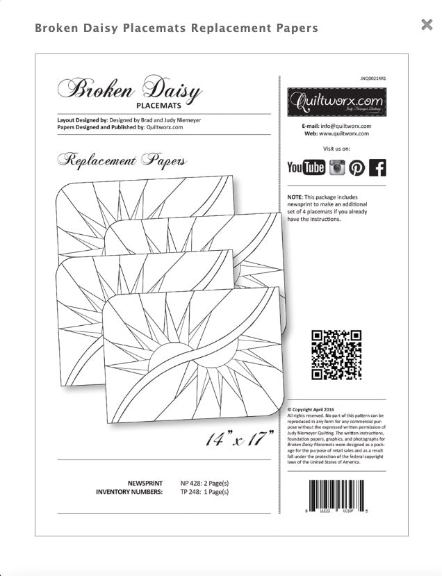 Placemats - Broken Daisy Refill
