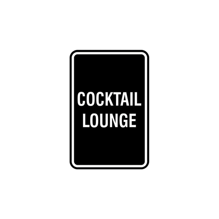 Portrait Round Cocktail Lounge Sign