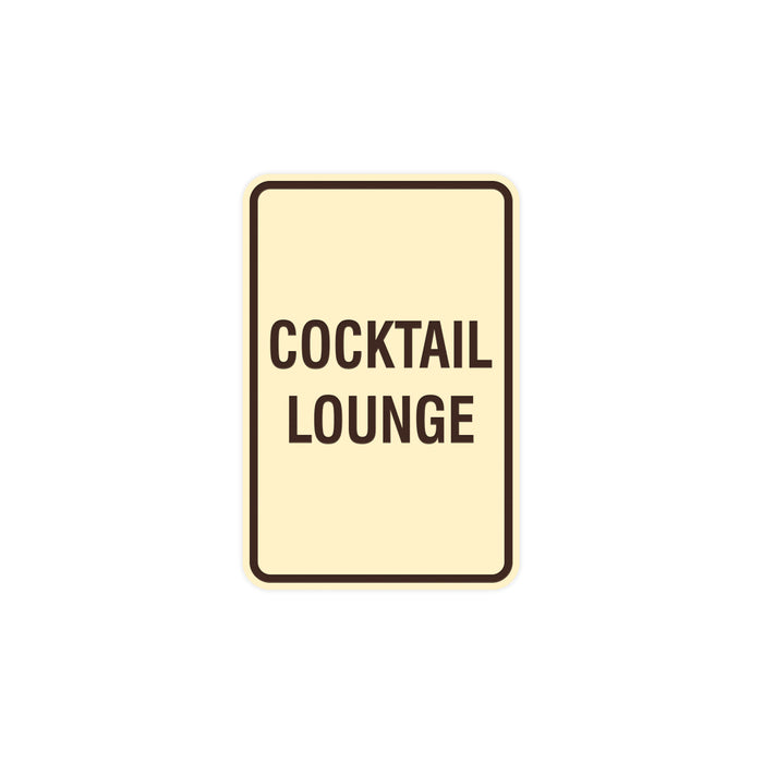 Portrait Round Cocktail Lounge Sign