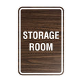 Portrait Round Storage Room Sign