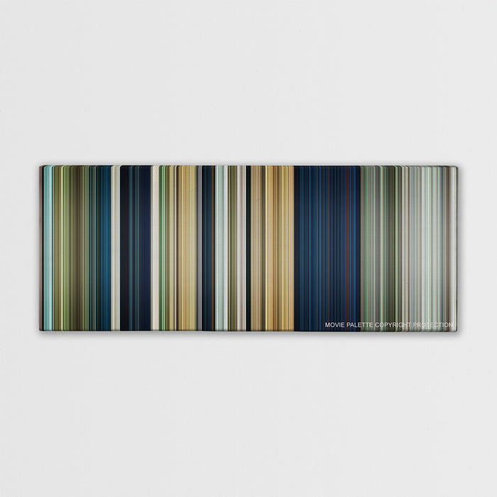 Rambo color palette canvas print: thousands of thin vertical stripes of color