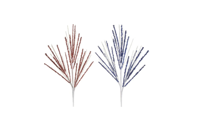 Raz 16.5" Glittered 4th Of July Spray