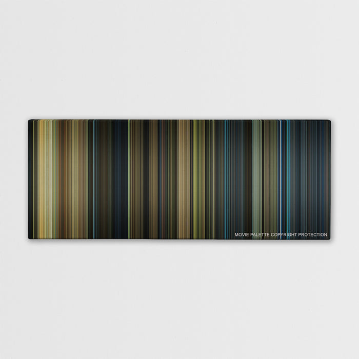 Real Steel color palette canvas print: thousands of thin vertical stripes of color