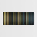 Real Steel color palette canvas print: thousands of thin vertical stripes of color