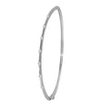 Silver 925 Rhodium Plated Clear CZ Bangle Bracelet - STB00339RH | Silver Palace Inc.