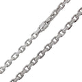 Silver 925 Rhodium Plated CZ Encrusted Micro Pave Link Chains 8.9mm - CHCZ107 RH | Silver Palace Inc.