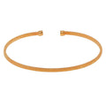 Silver 925 Rose Gold Plated Flat Bangle - ARB00007RGP | Silver Palace Inc.