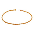 Silver 925 Rose Gold Plated Twisted Thin Rope Bangles - ARB00034RGP | Silver Palace Inc.
