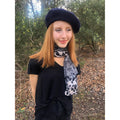 Scarves Australia Apparel & Accessories Short Scarf Animal Print - Beige Taupe Grey