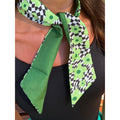 Scarves Australia Fashion Scarves Hair Band - Neck Tie - Green Floral Retro
