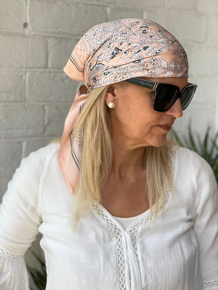 Scarves Australia Fashion Scarves Neckerchief - Head Scarf Apricot Pink