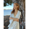 Scarves Australia Luxury Scarves 🥂 Metallic Scarf - Glamour Scarf - White Silver