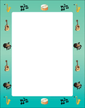 Desinger Paper - Musical Instruments (50 Sheet Package) - Creative Shapes Etc.