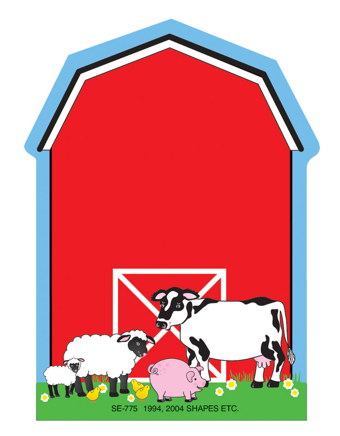 Mini Notepad - Barn - Creative Shapes Etc.